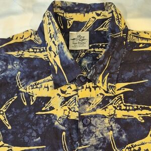 Vibrant Rum Reggae Short Sleeve Button Down Men's Casual Dress Shirt